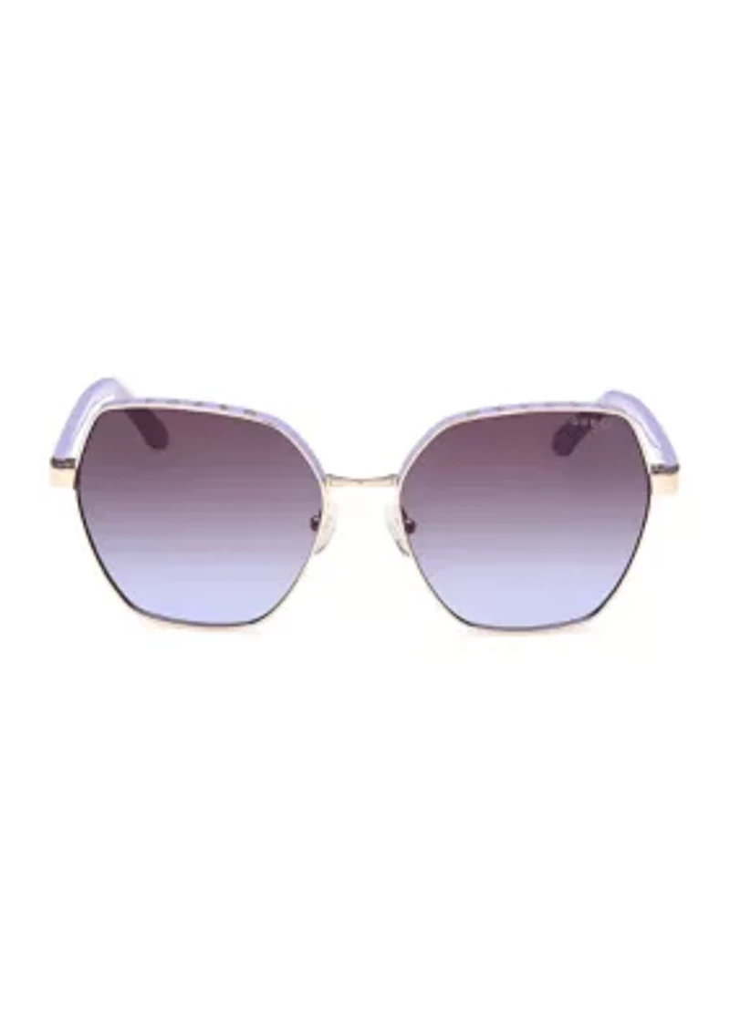 Metal Geometric Sunglasses