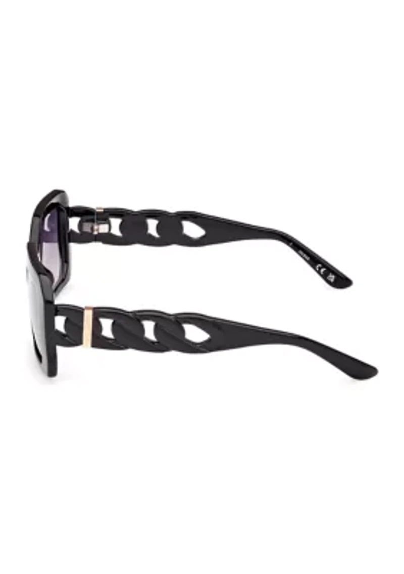 Plastic Rectangular Sunglasses
