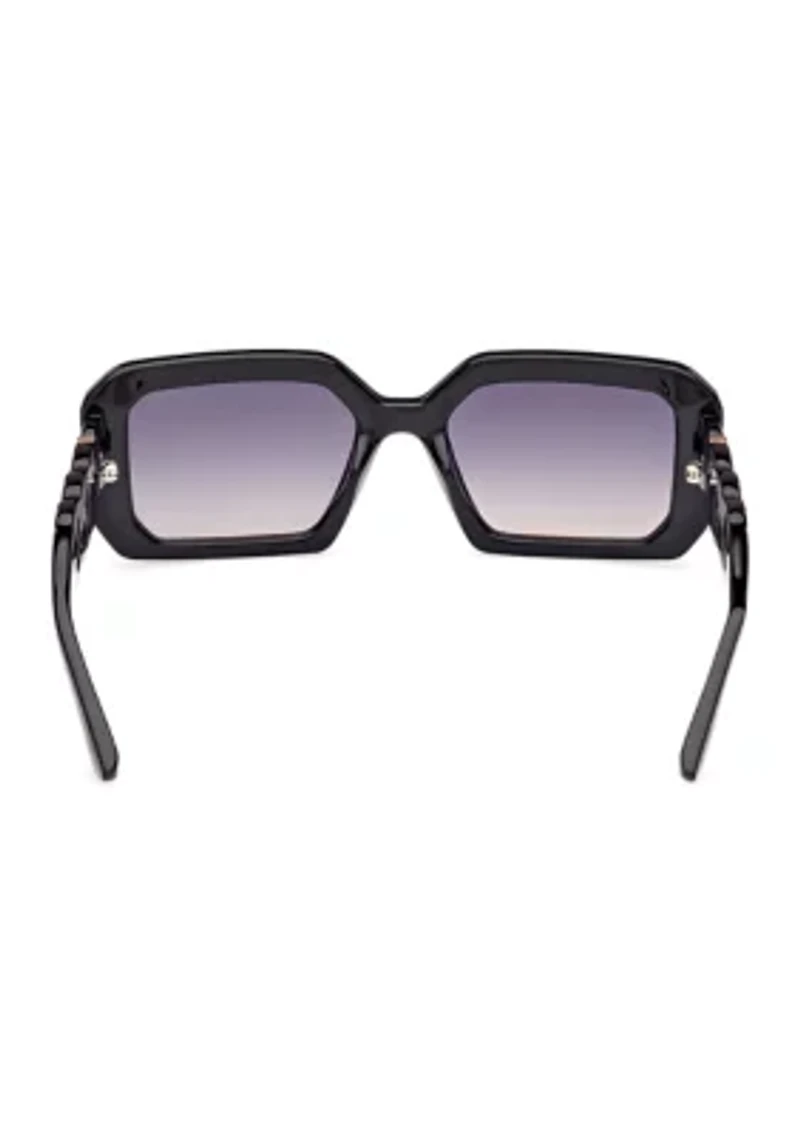 Plastic Rectangular Sunglasses