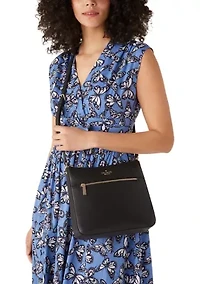 Lena Pebbled Leather Swingpack Crossbody