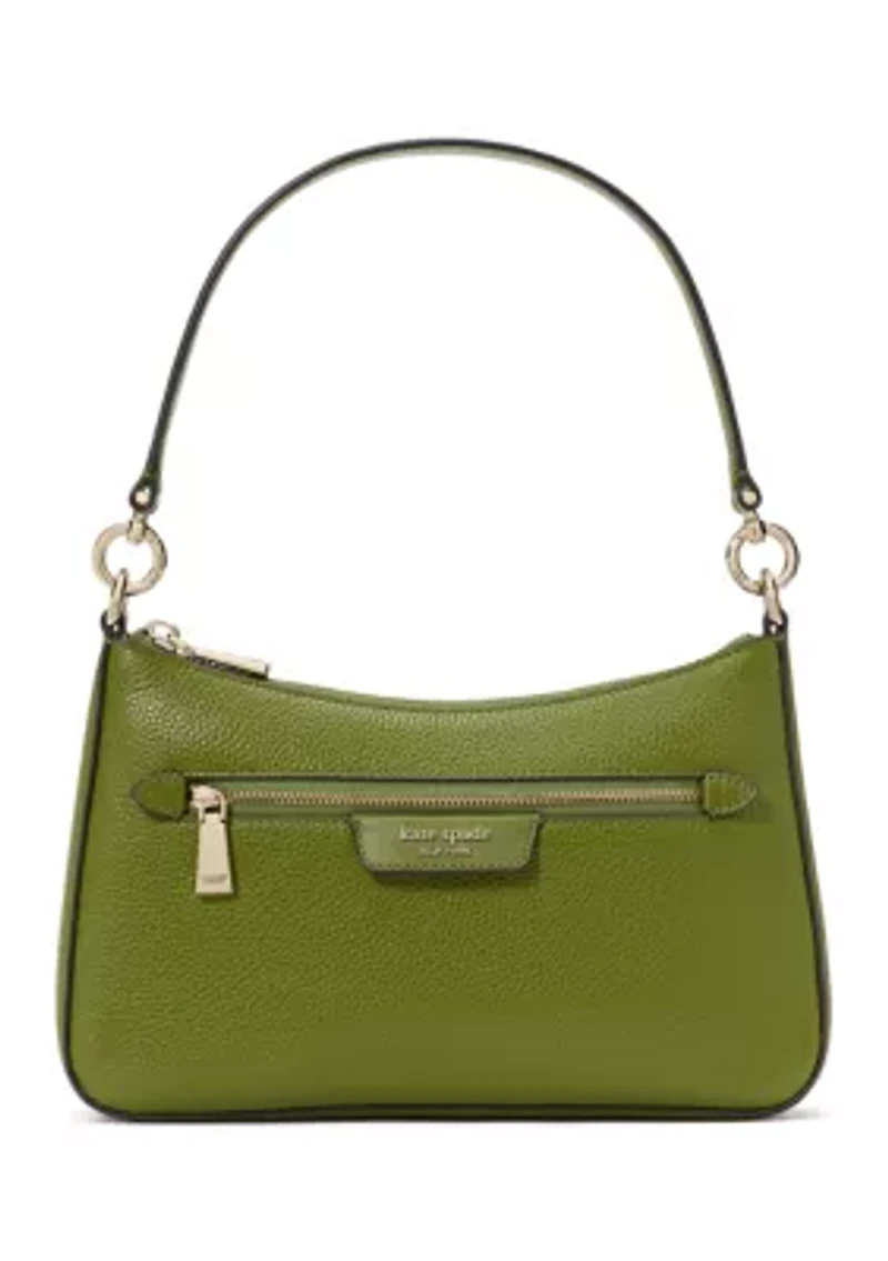 Hudson Pebble Leather Convertible Crossbody Bag