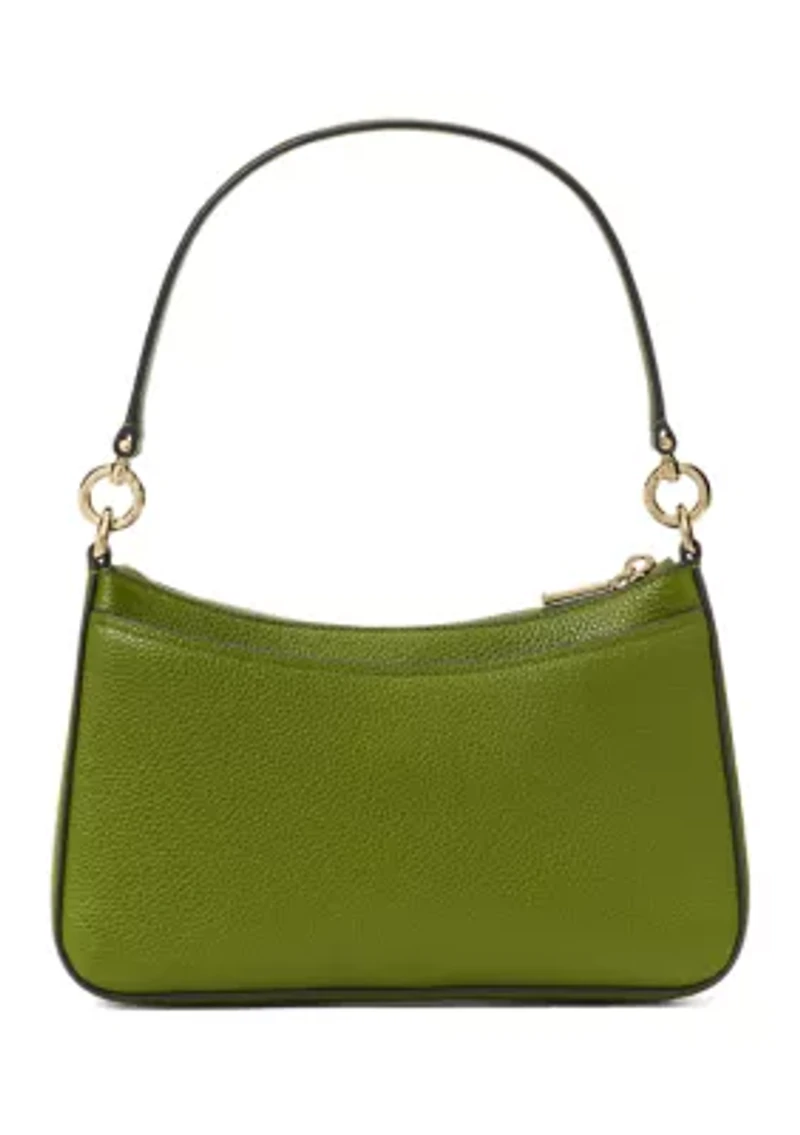 Hudson Pebble Leather Convertible Crossbody Bag
