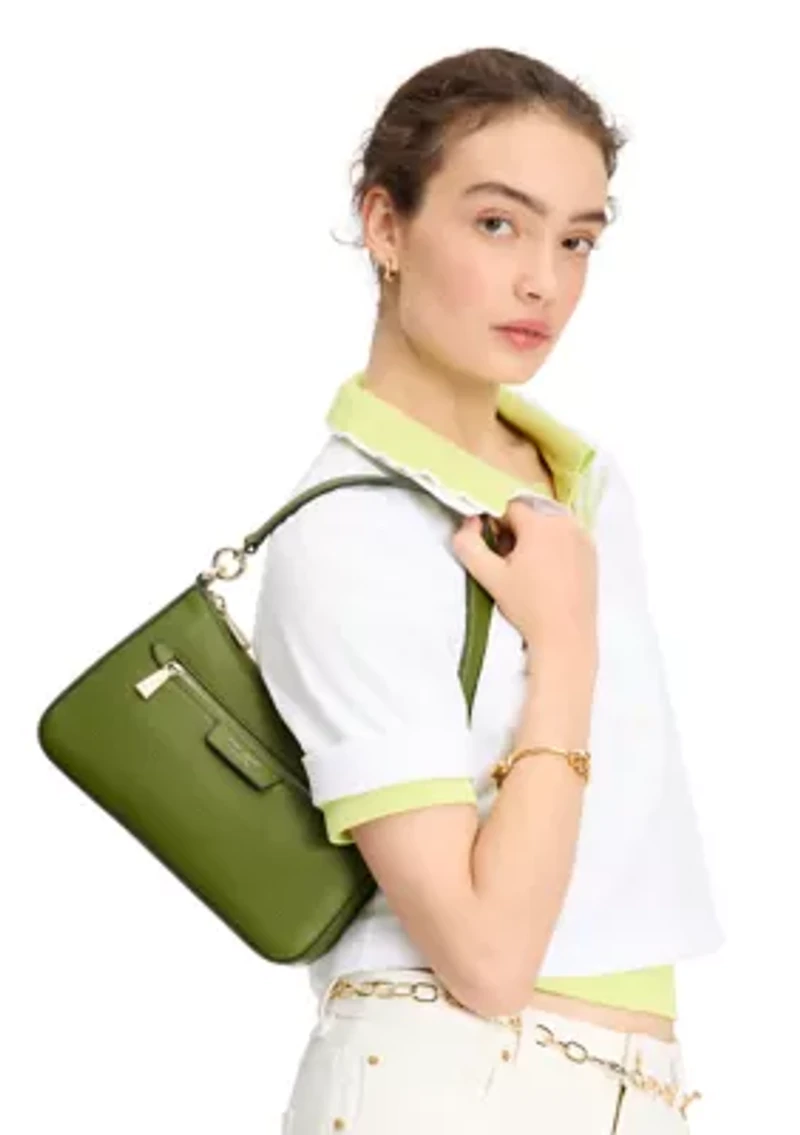 Hudson Pebble Leather Convertible Crossbody Bag