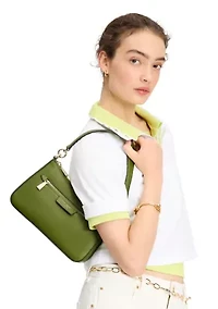 Hudson Pebble Leather Convertible Crossbody Bag