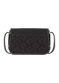 Spade Flower Jacquard Flap Crossbody