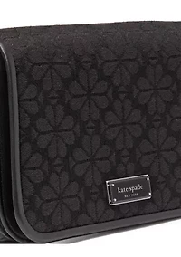 Spade Flower Jacquard Flap Crossbody