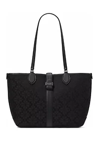 Spade Flower Jacquard Medium Open Tote