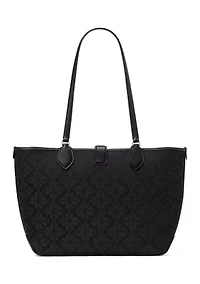 Spade Flower Jacquard Medium Open Tote