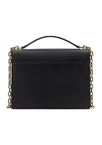 Tribeca Pebbled Leather Chain Shoulder Bag