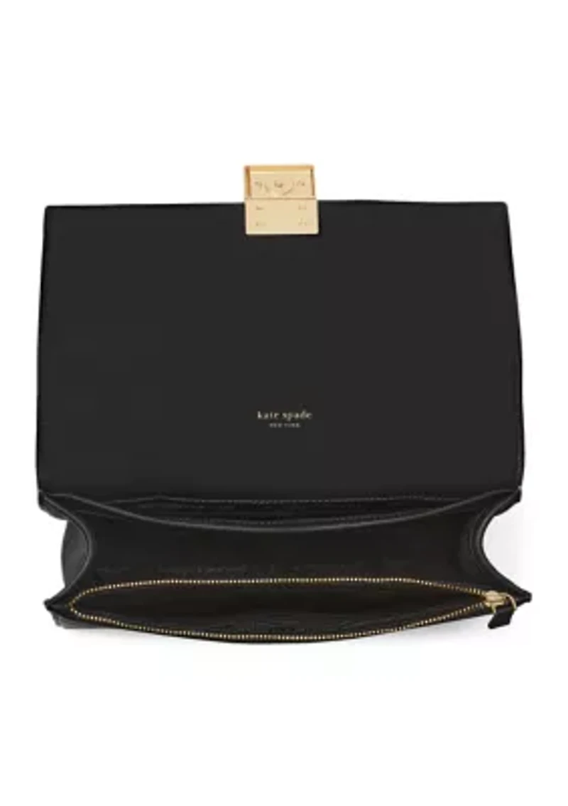 Tribeca Pebbled Leather Chain Shoulder Bag