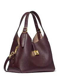 Tribeca Pebbled Leather Medium Crossbody Tote