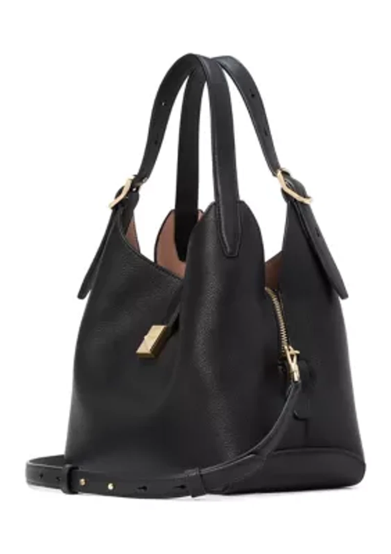 Tribeca Pebbled Leather Medium Crossbody Tote
