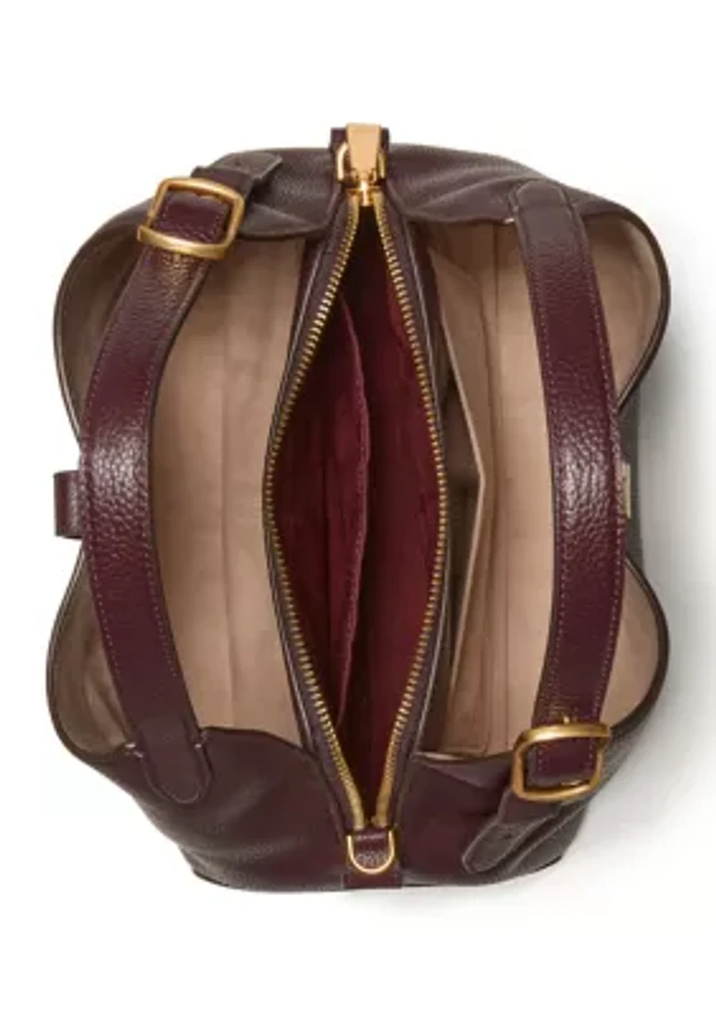 Tribeca Pebbled Leather Medium Crossbody Tote