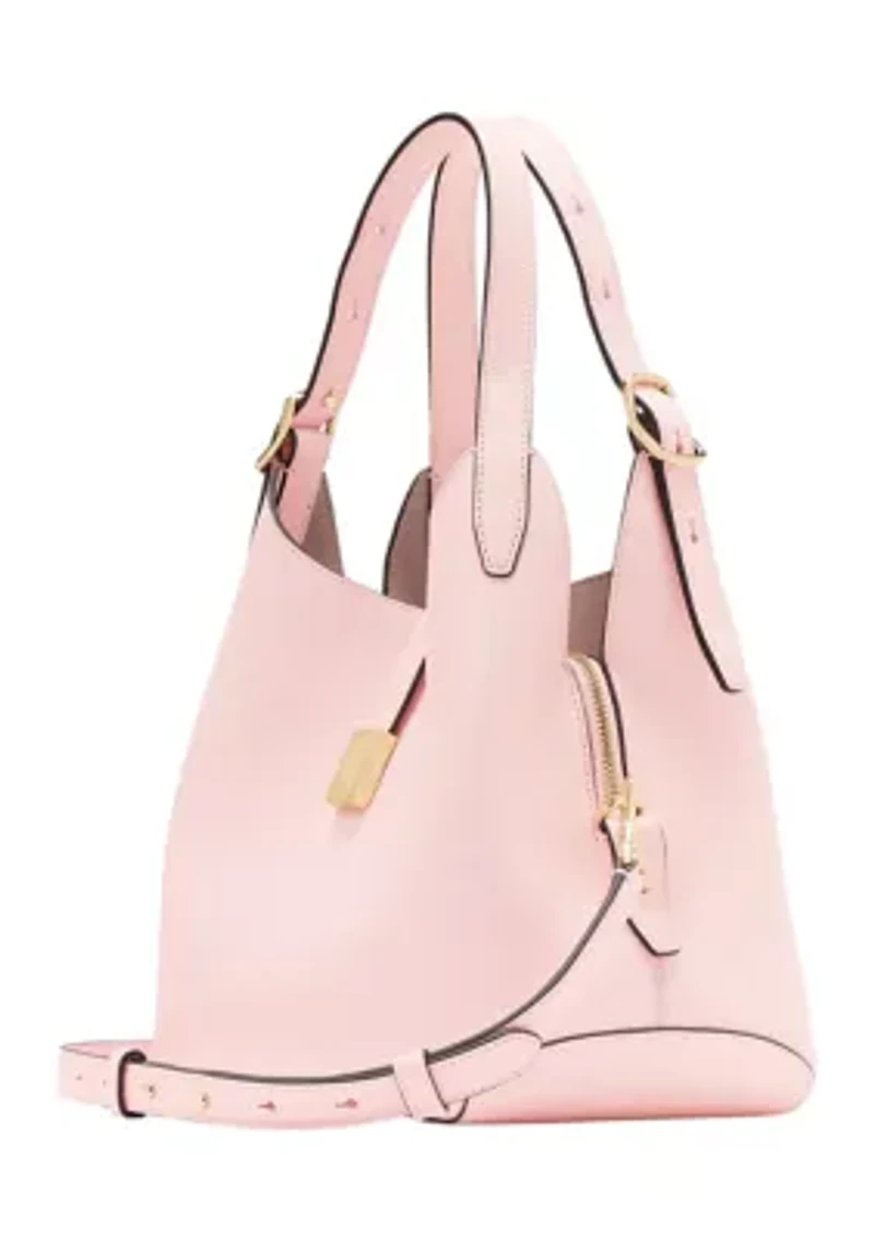 Tribeca Pebbled Leather Medium Crossbody Tote