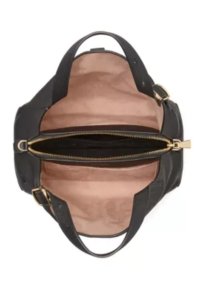 Tribeca Pebbled Leather Medium Crossbody Tote