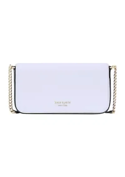 Devin Color Blocked Saffiano Leather Flap Chain Crossbody Bag