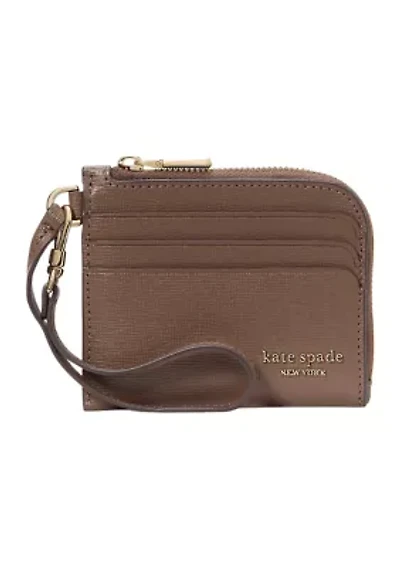 Devin Saffiano Leather Coin Card Case