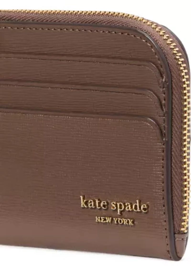 Devin Saffiano Leather Coin Card Case