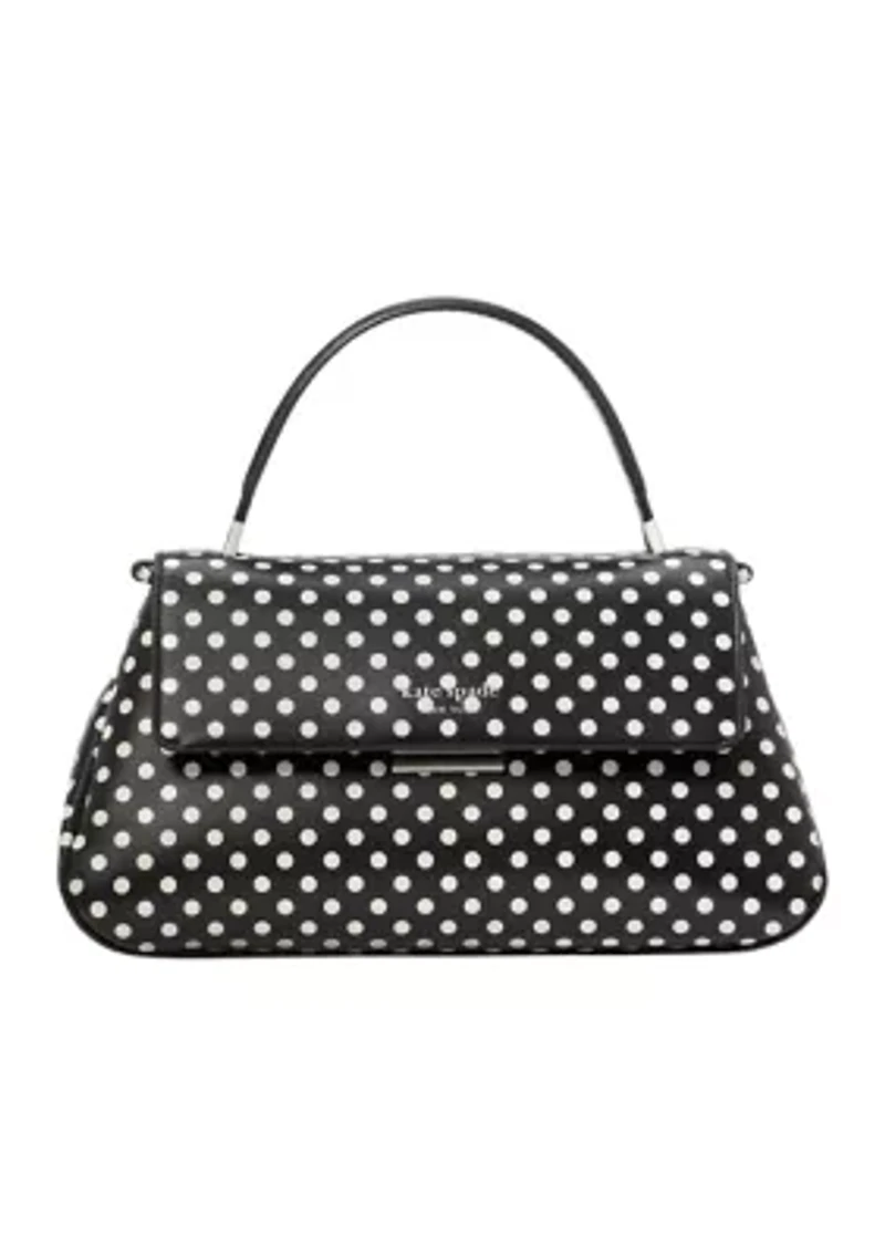 Grace Small Top Handle Polka Dot Crossbody Bag