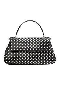 Grace Small Top Handle Polka Dot Crossbody Bag