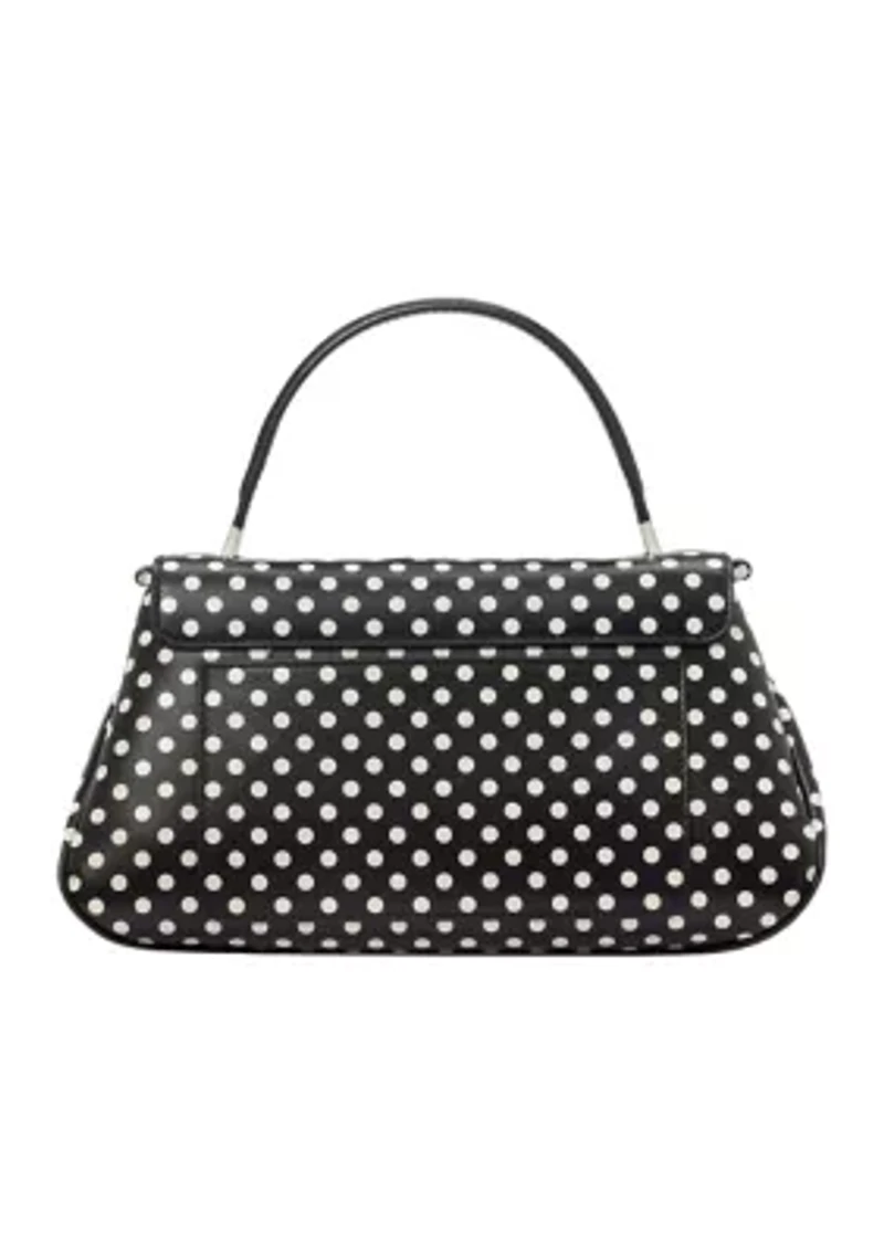 Grace Small Top Handle Polka Dot Crossbody Bag