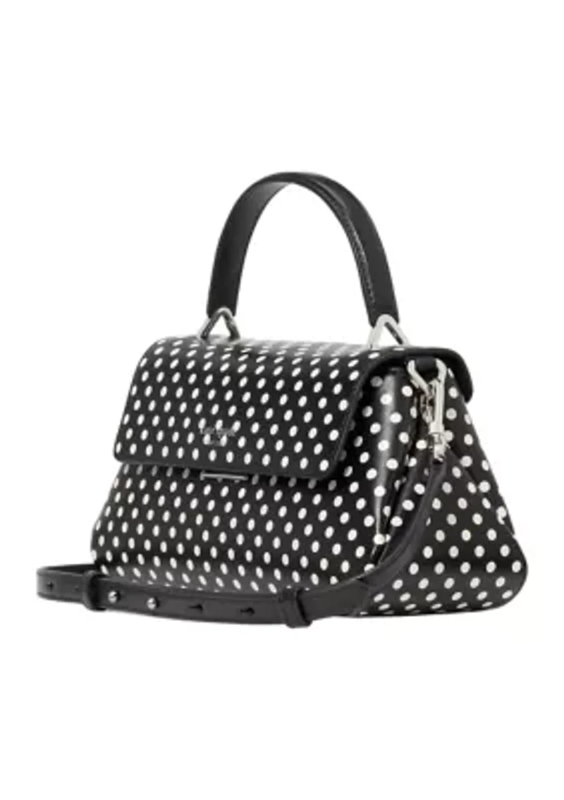 Grace Small Top Handle Polka Dot Crossbody Bag