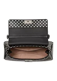 Grace Small Top Handle Polka Dot Crossbody Bag