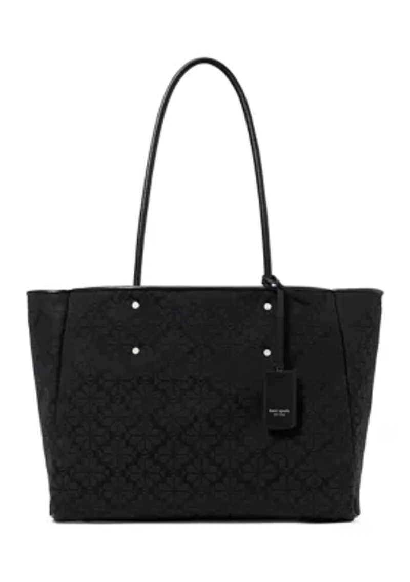 Flower Jacquard Large Everything Tote
