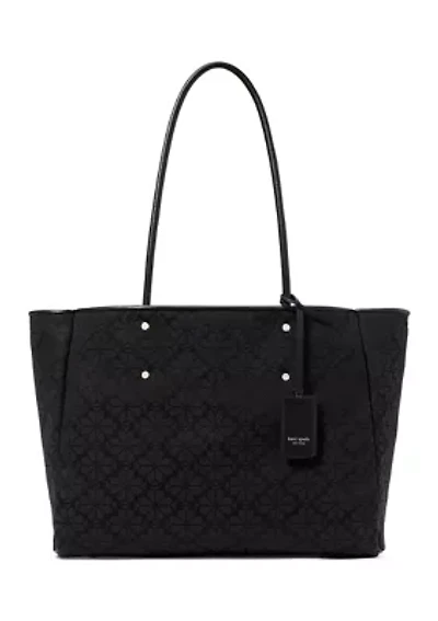 Flower Jacquard Large Everything Tote
