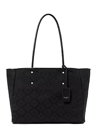 Flower Jacquard Large Everything Tote