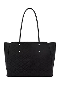 Flower Jacquard Large Everything Tote