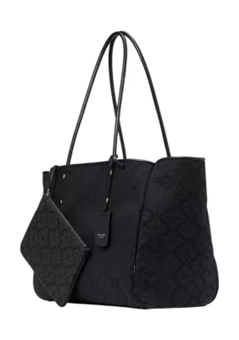 Flower Jacquard Large Everything Tote