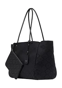 Flower Jacquard Large Everything Tote