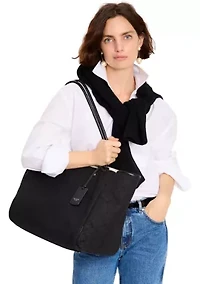 Flower Jacquard Large Everything Tote