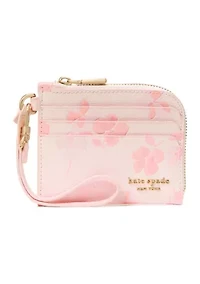Devin Spring Pansies Card Case Wristlet 