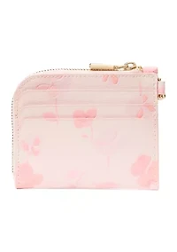 Devin Spring Pansies Card Case Wristlet 