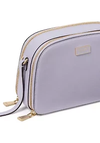 Serena Double Zip Dome Crossbody