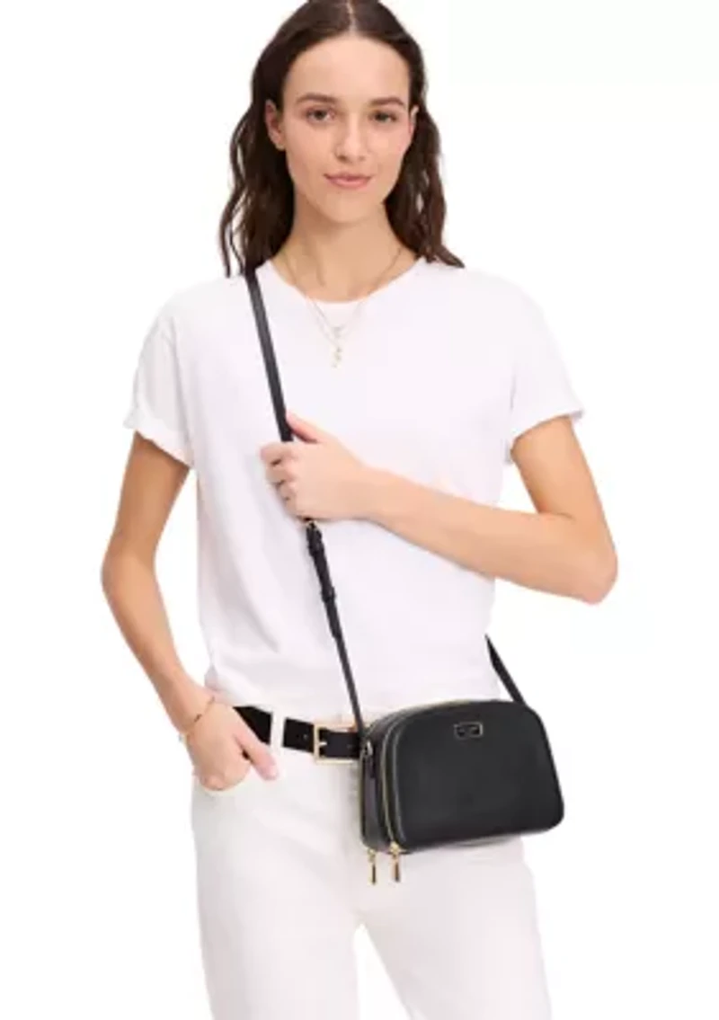 Serena Double Zip Dome Crossbody