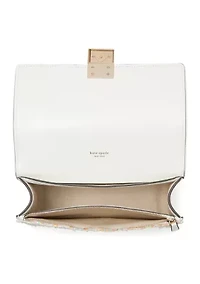 Deco Tweed Chain Strap Shoulder Bag