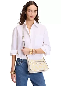 Hudson Spring Pansies Convertible Crossbody 