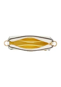 Hudson Spring Pansies Messenger Crossbody 