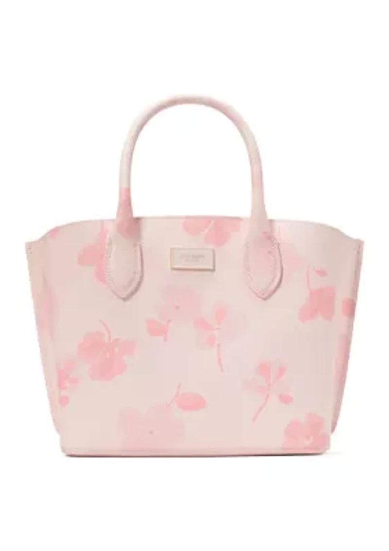Suite Spring Pansies Crossbody Tote Bag