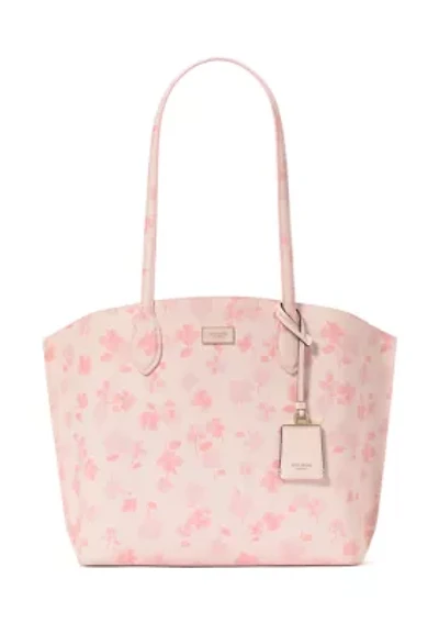 Suite Spring Pansies Large Tote Bag