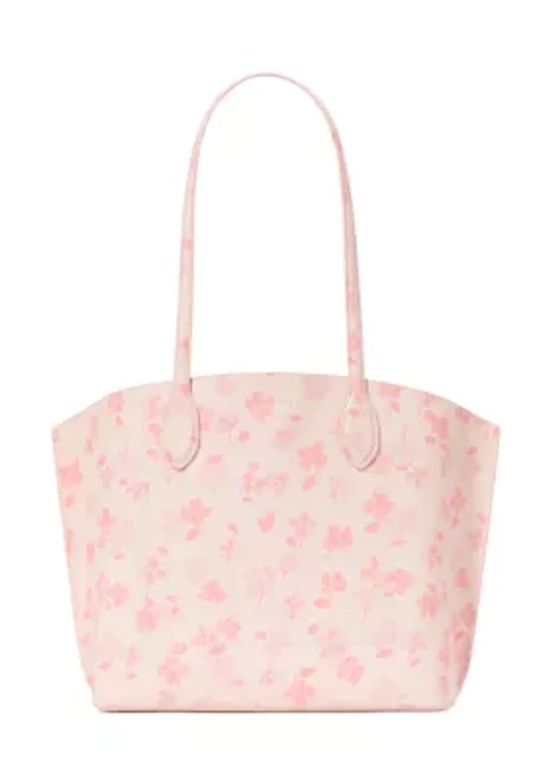 Suite Spring Pansies Large Tote Bag