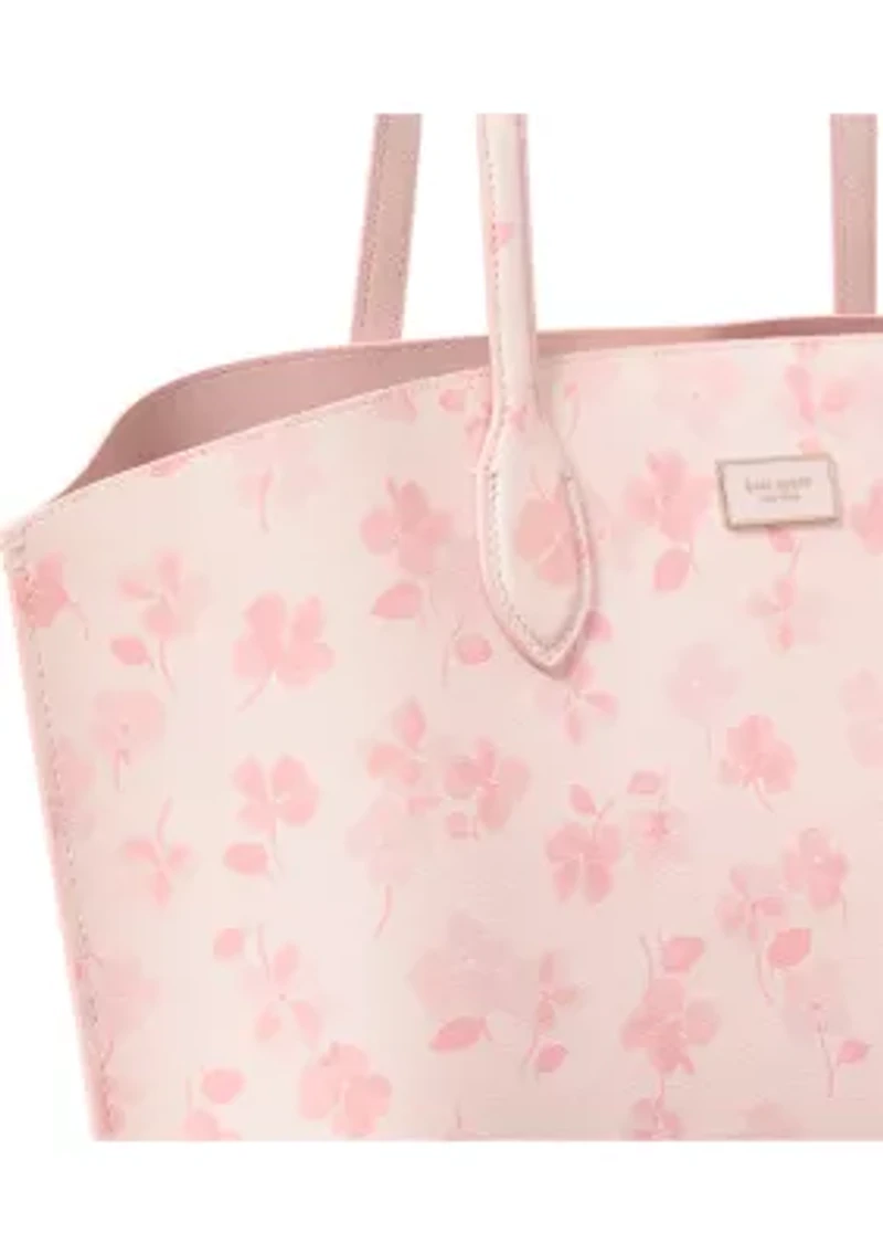 Suite Spring Pansies Large Tote Bag
