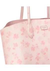 Suite Spring Pansies Large Tote Bag