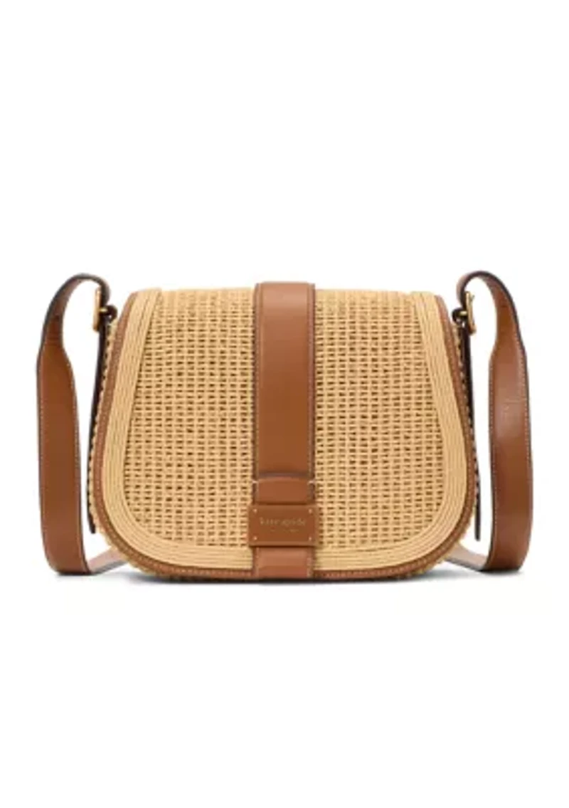 Nouveau Straw Saddle Bag