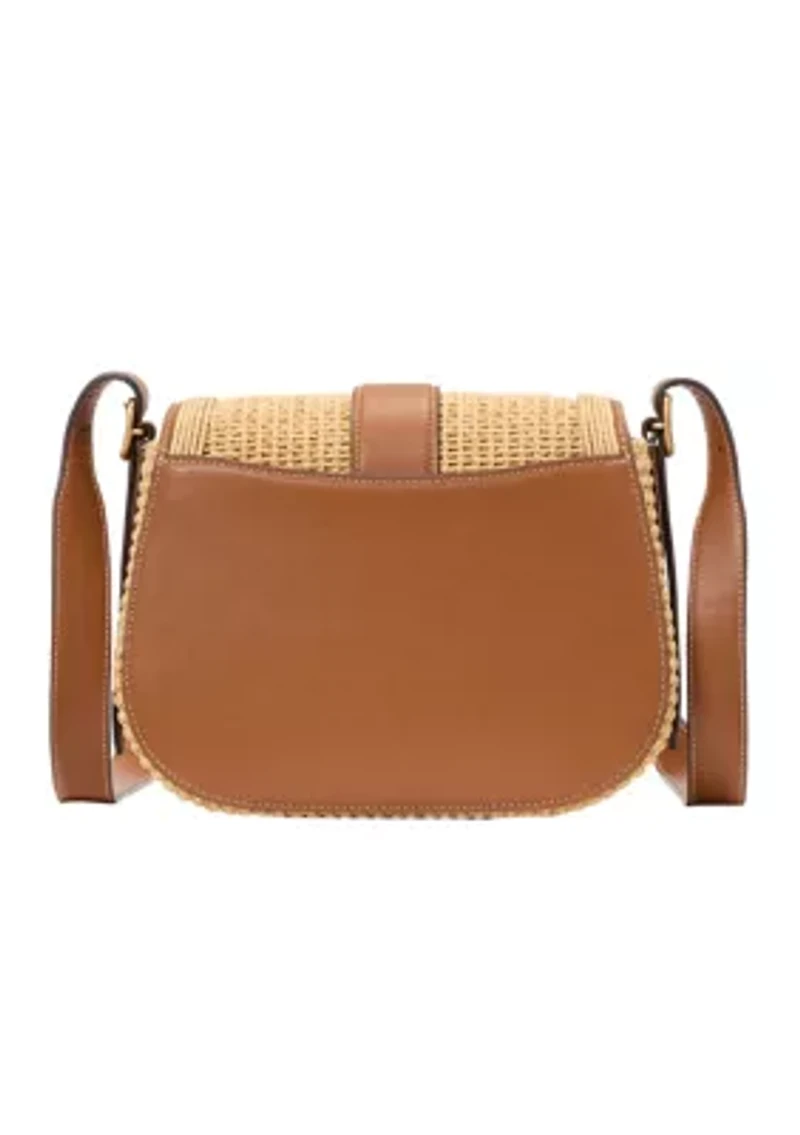 Nouveau Straw Saddle Bag
