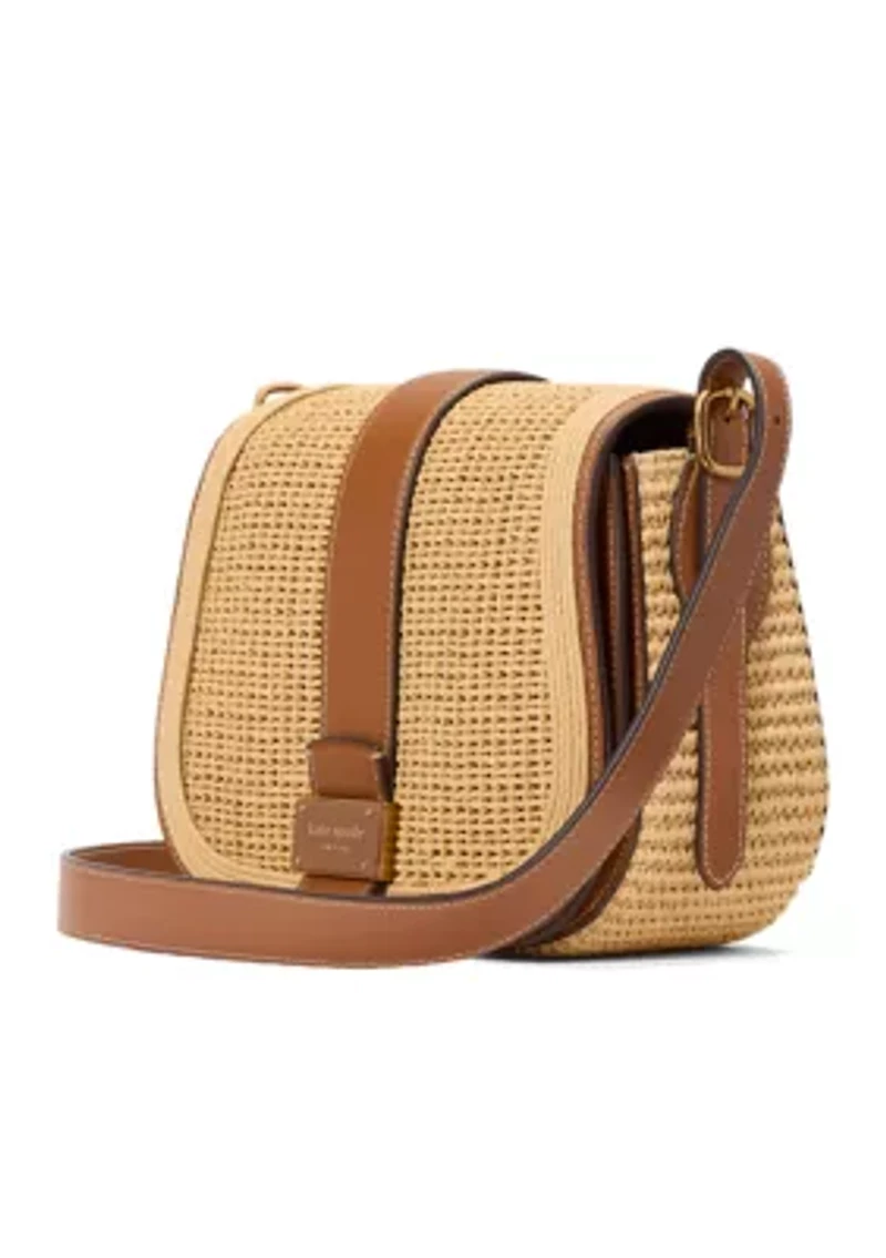 Nouveau Straw Saddle Bag