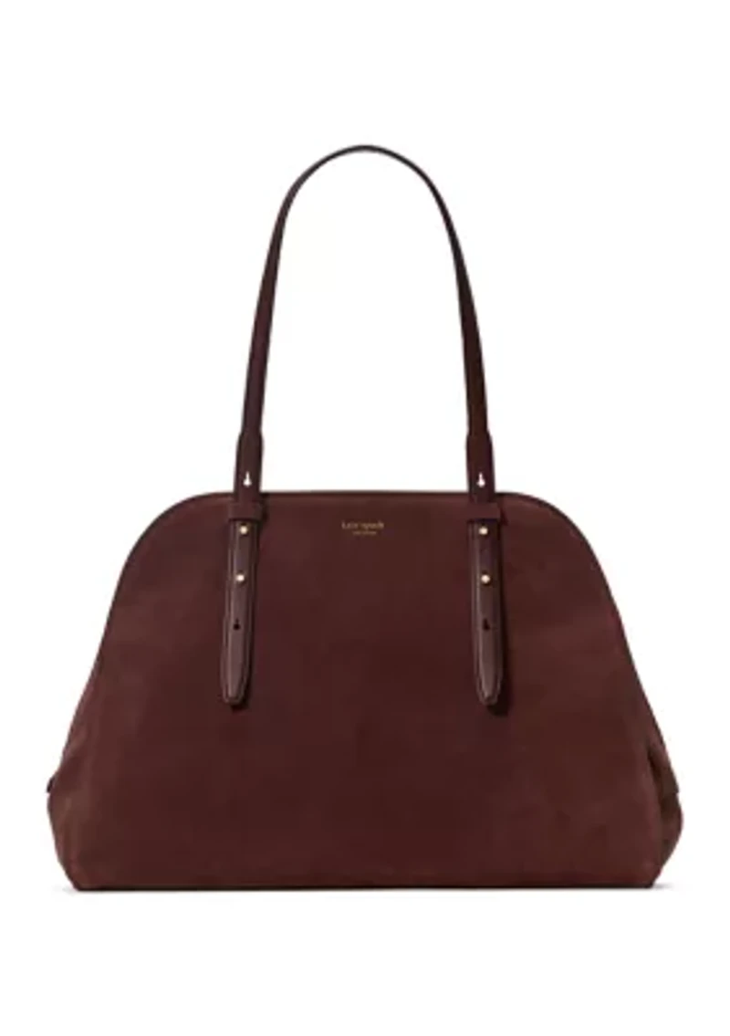 Maise Suede Carryall Bag
